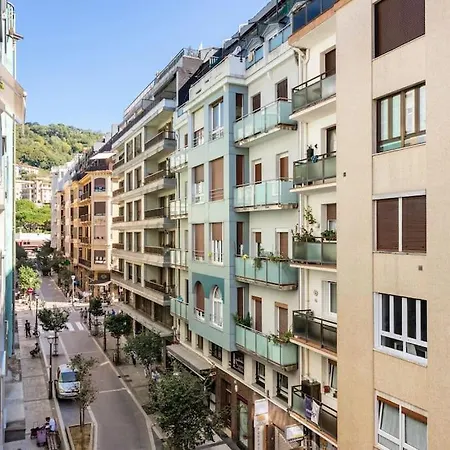Terraza Playa Y Calle Peatonal Ess03377 Appartement Saint-Sébastien